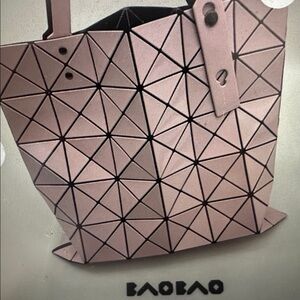 Bao Bao/ Issey Muyake Geometric Pink Tote Bag